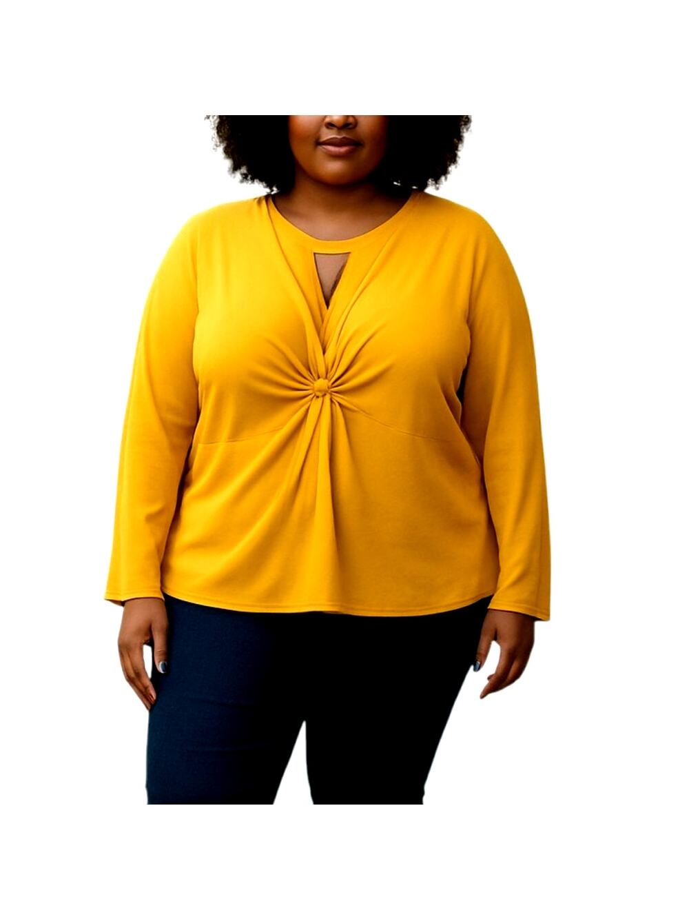 Boohoo 18 Yellow Women's Top Shirt Blouse Miss Size XL Extra Large